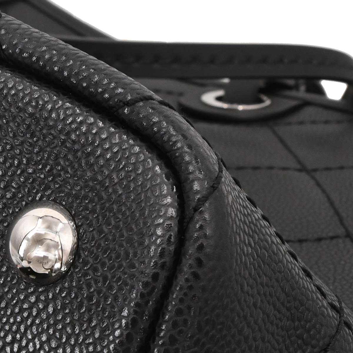 Chanel Black Caviar Skin On The Road Shopping Fever Tote Bag