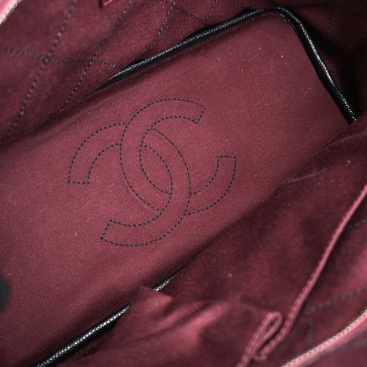 Chanel Black Caviar Skin On The Road Shopping Fever Tote Bag