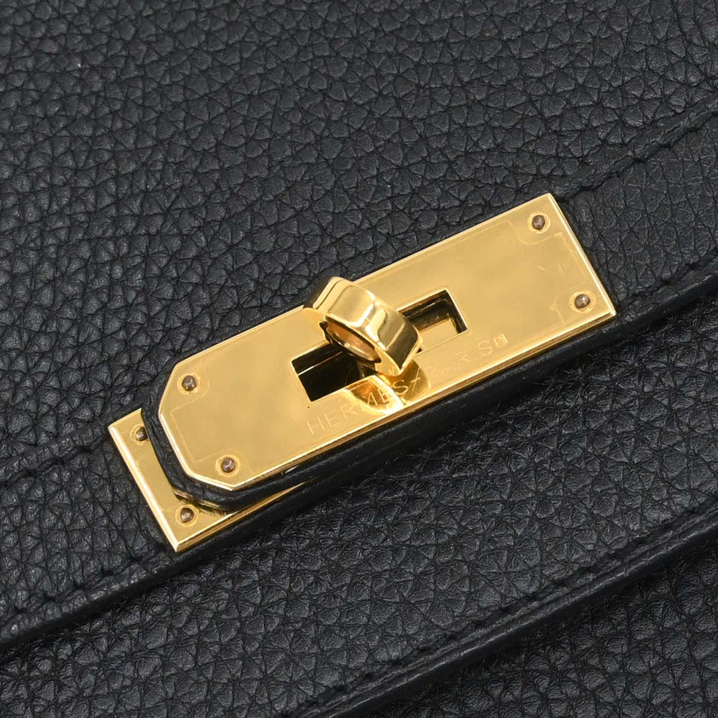 Hermes Black Taurillon Clemence Birkin 40 Handbag