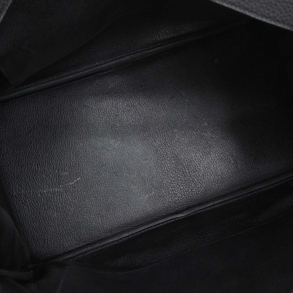 Hermes Black Taurillon Clemence Birkin 40 Handbag