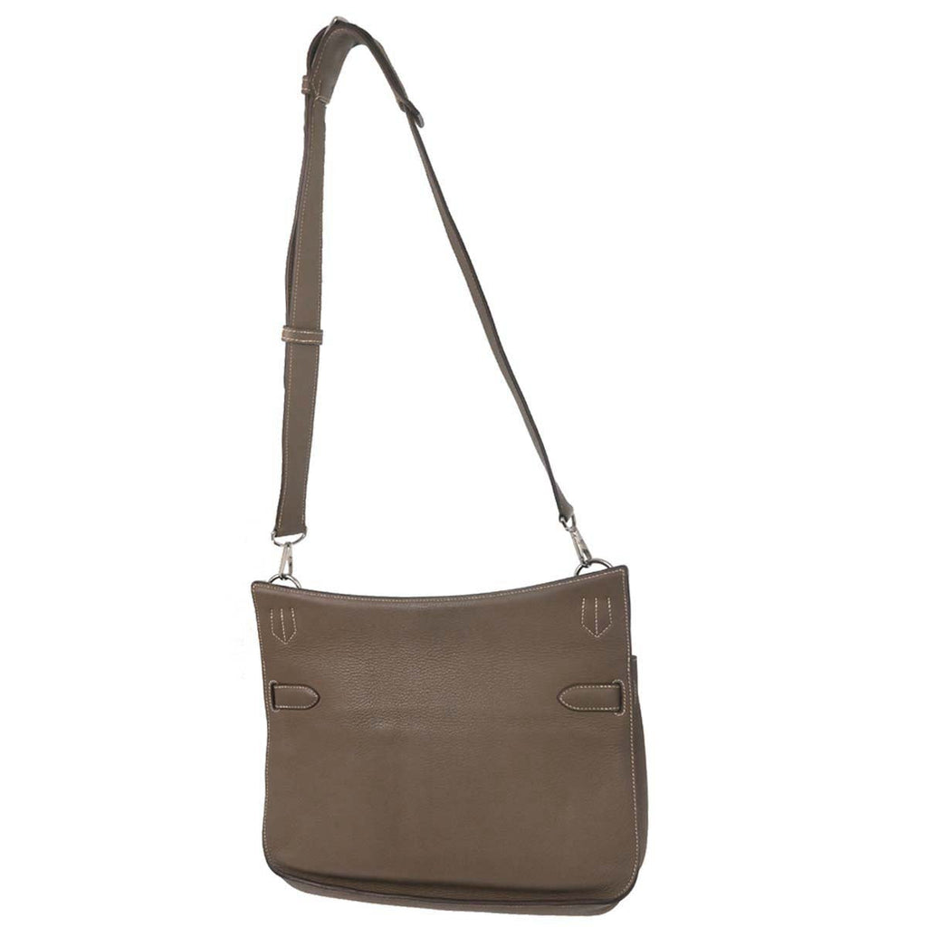 Hermes Etoupe Taurillon Clemence Jypsiere 34 Shoulder Bag