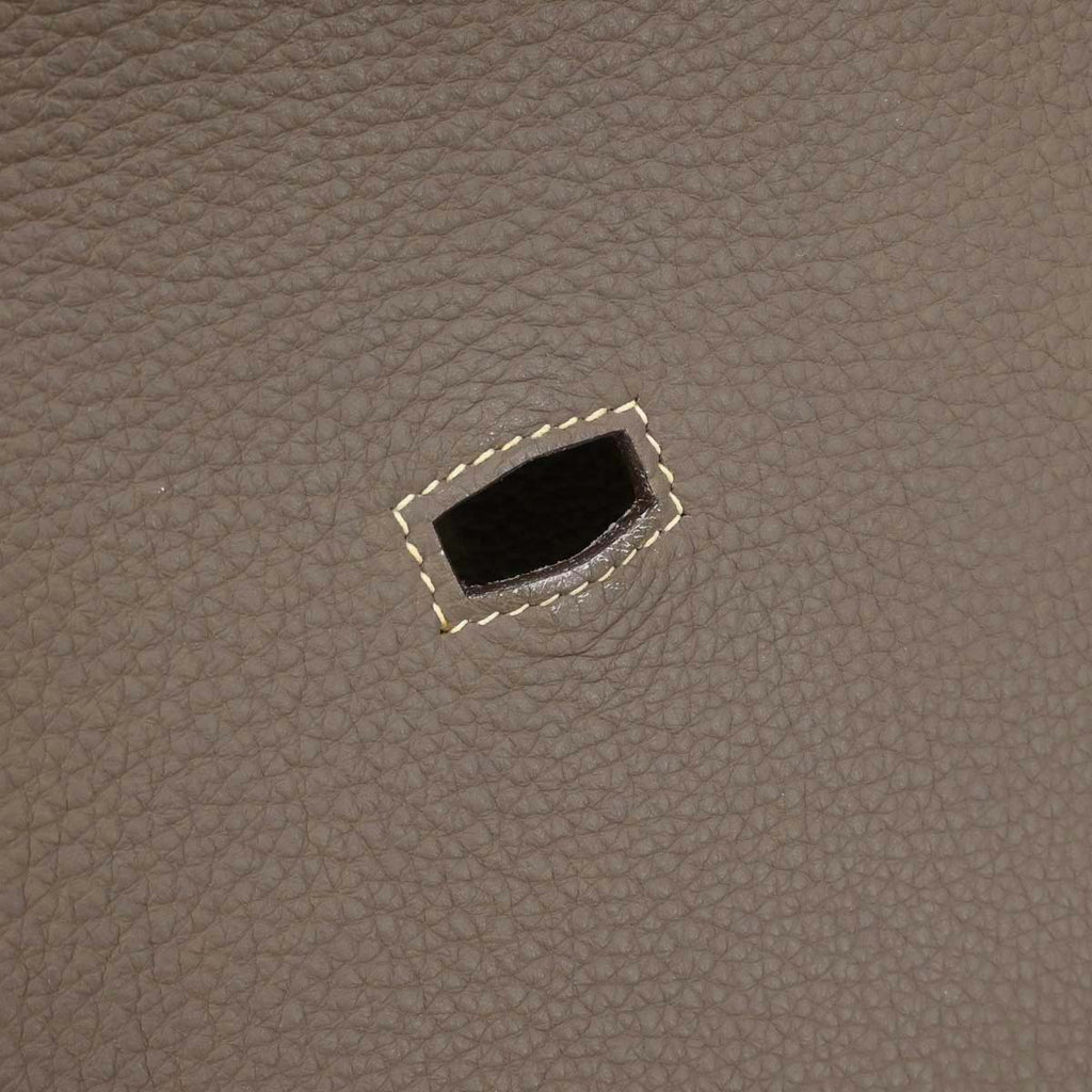 Hermes Etoupe Taurillon Clemence Jypsiere 34 Shoulder Bag