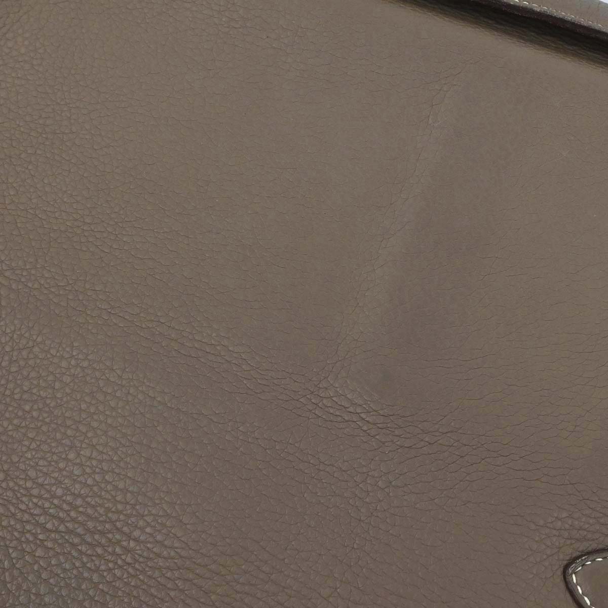 Hermes Etoupe Taurillon Clemence Jypsiere 34 Shoulder Bag