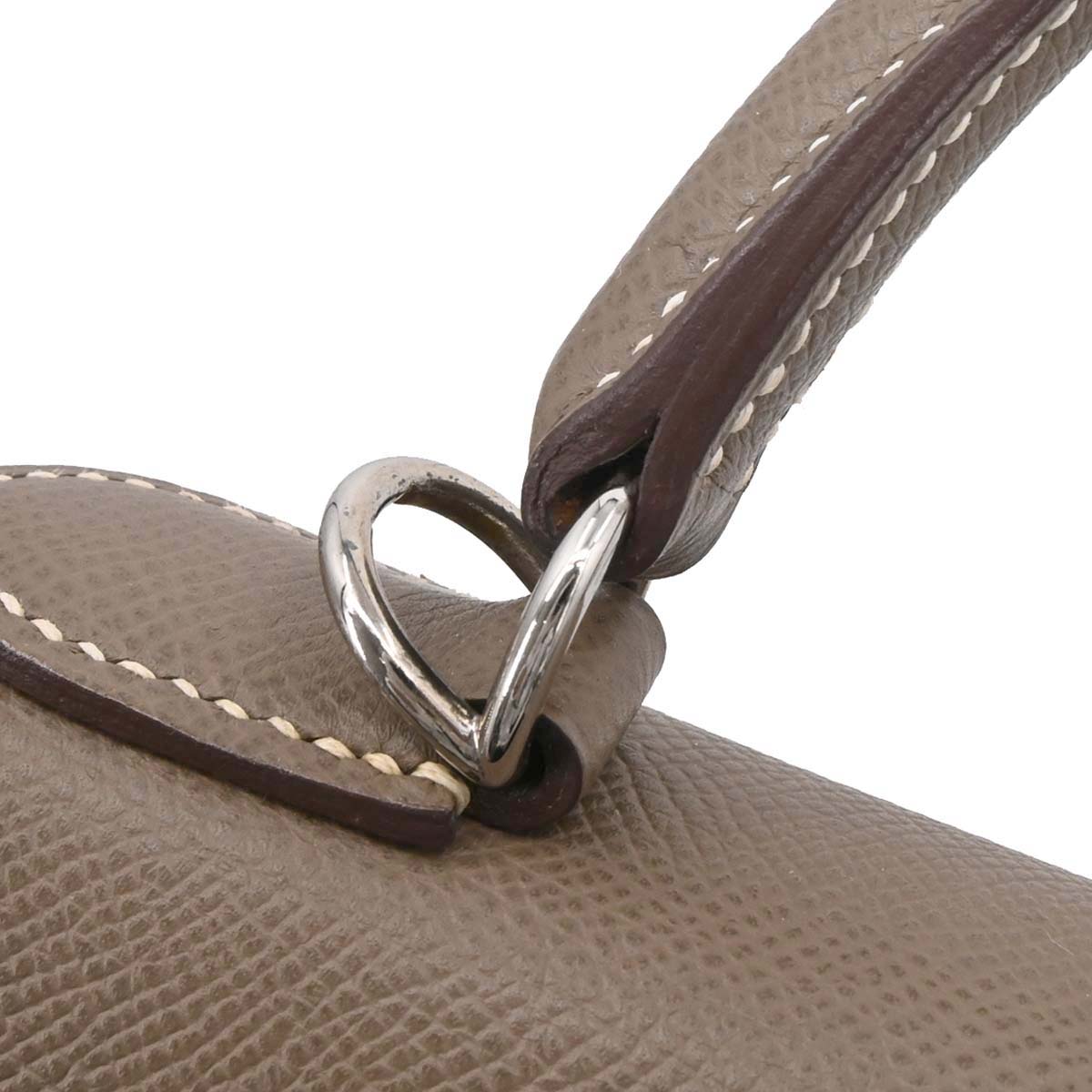Hermes Etoupe Epsom Kelly 32 Sellier 2way Shoulder Handbag