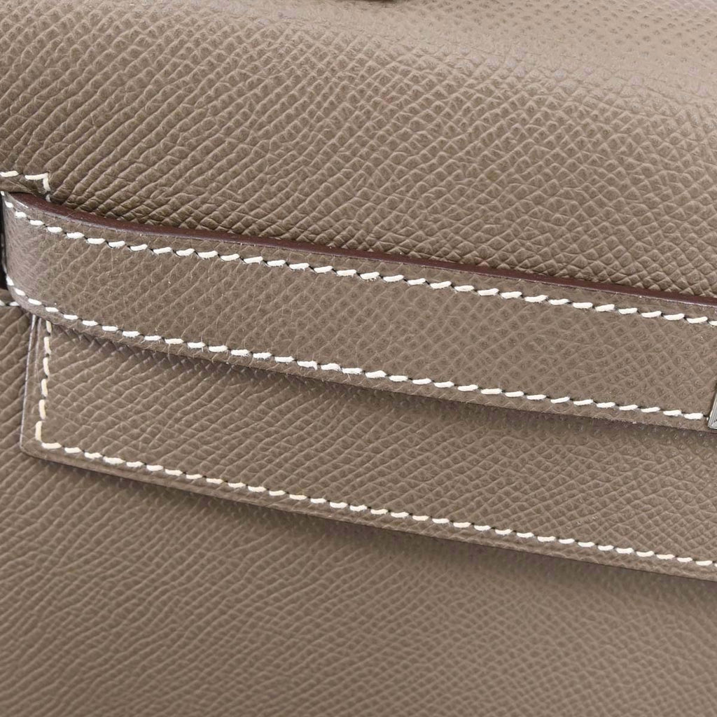 Hermes Etoupe Epsom Kelly 32 Sellier 2way Shoulder Handbag