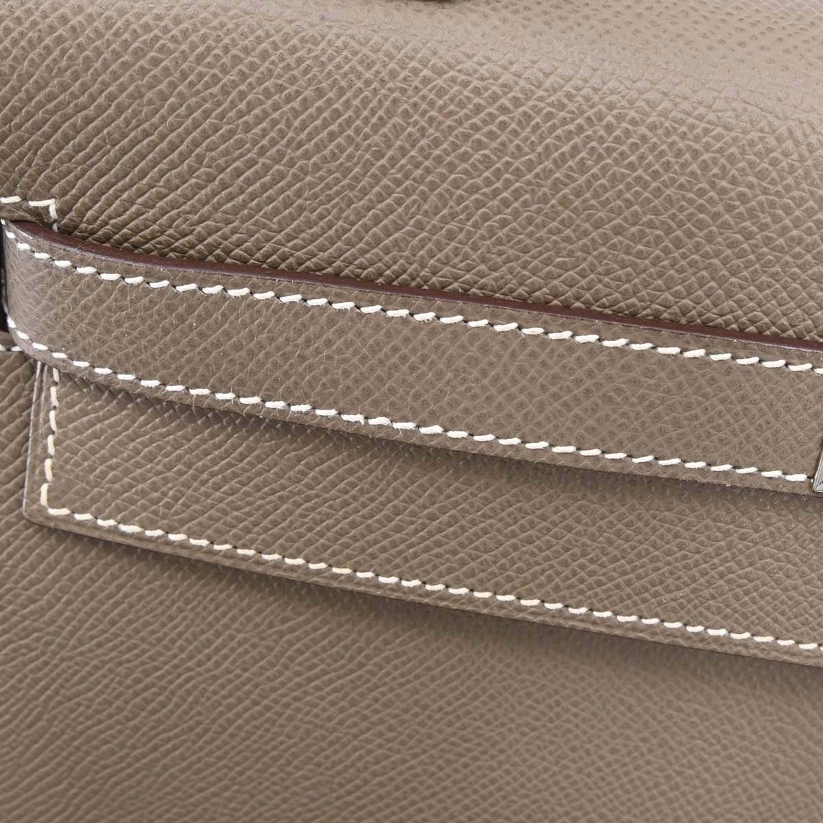 Hermes Etoupe Epsom Kelly 32 Sellier 2way Shoulder Handbag