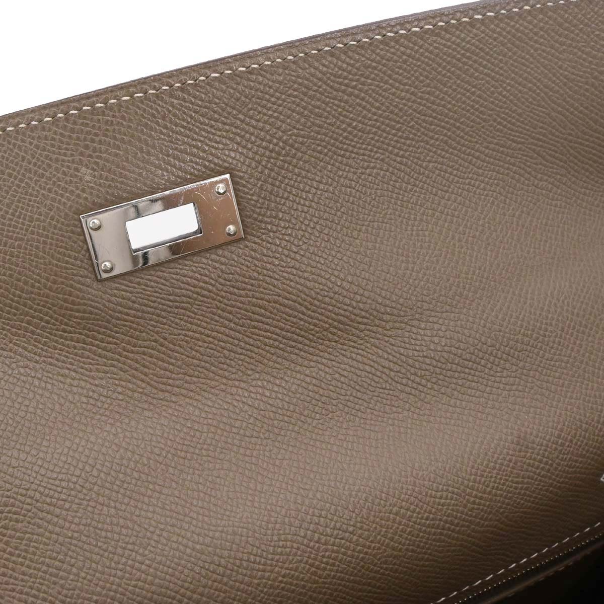 Hermes Etoupe Epsom Kelly 32 Sellier 2way Shoulder Handbag