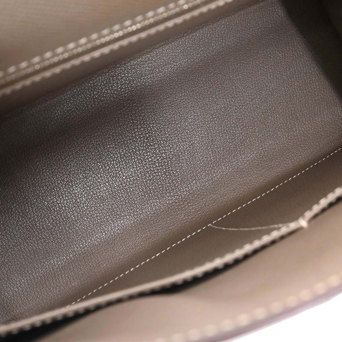 Hermes Etoupe Epsom Kelly 32 Sellier 2way Shoulder Handbag