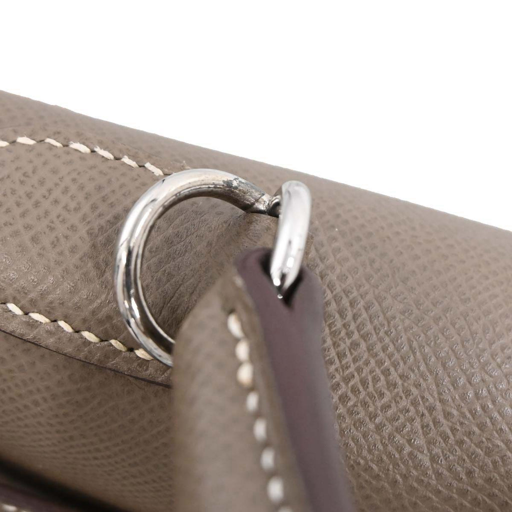 Hermes Etoupe Epsom Kelly 32 Sellier 2way Shoulder Handbag