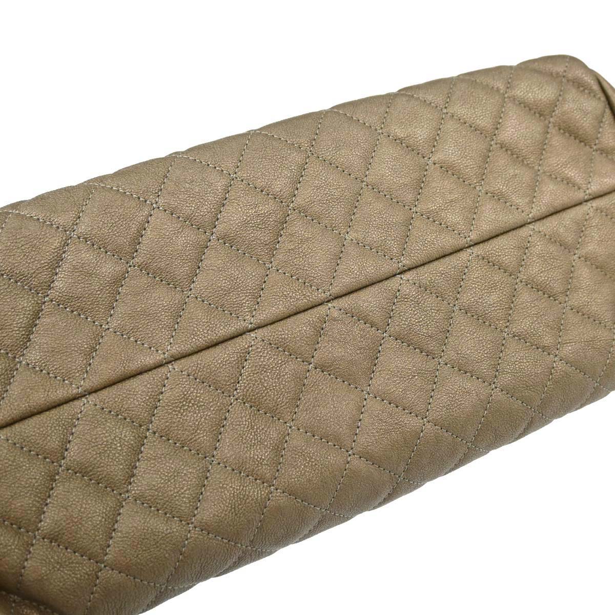 Chanel Metallic Gold Calfskin Medium Bowling Mademoiselle Handbag