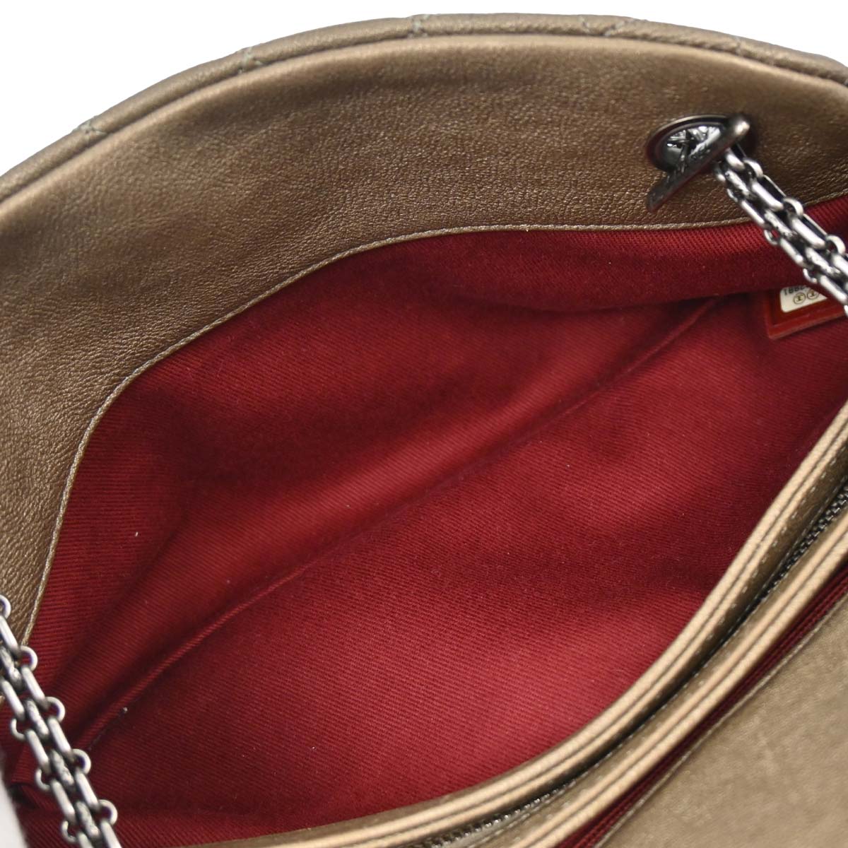 Chanel Metallic Gold Calfskin Medium Bowling Mademoiselle Handbag