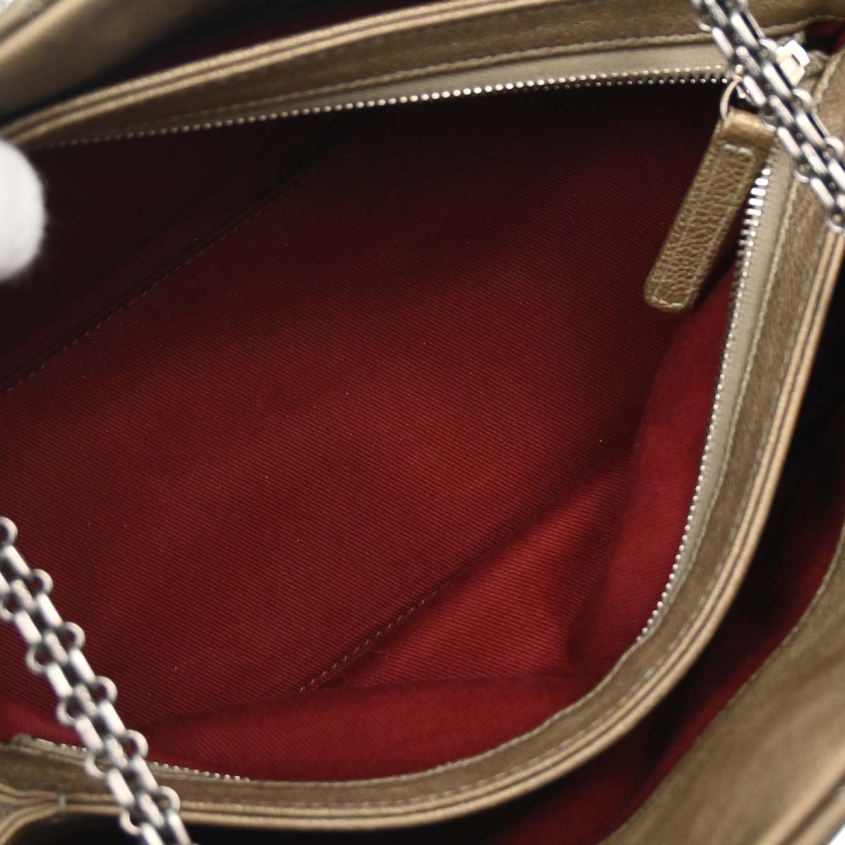 Chanel Metallic Gold Calfskin Medium Bowling Mademoiselle Handbag