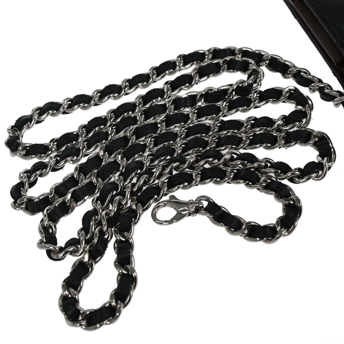 Chanel Black Lambskin Tablet Case Shoulder Bag
