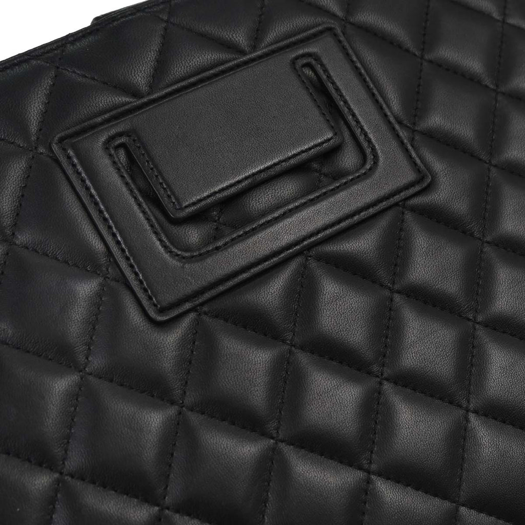 Chanel Black Lambskin Tablet Case Shoulder Bag