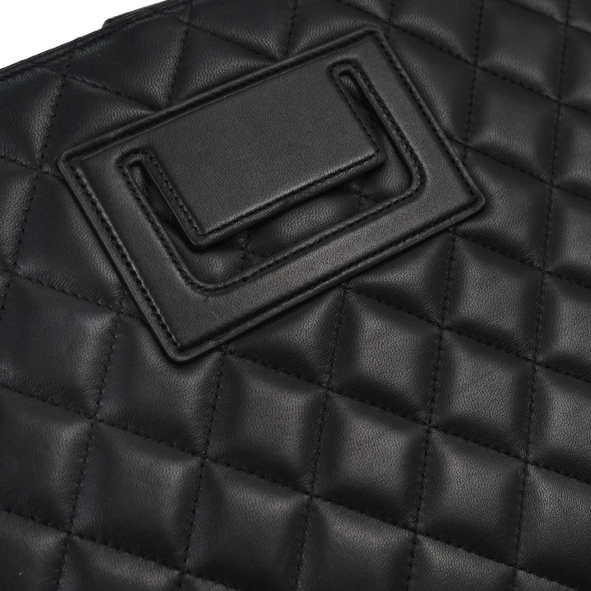 Chanel Black Lambskin Tablet Case Shoulder Bag