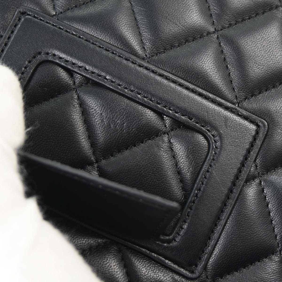 Chanel Black Lambskin Tablet Case Shoulder Bag