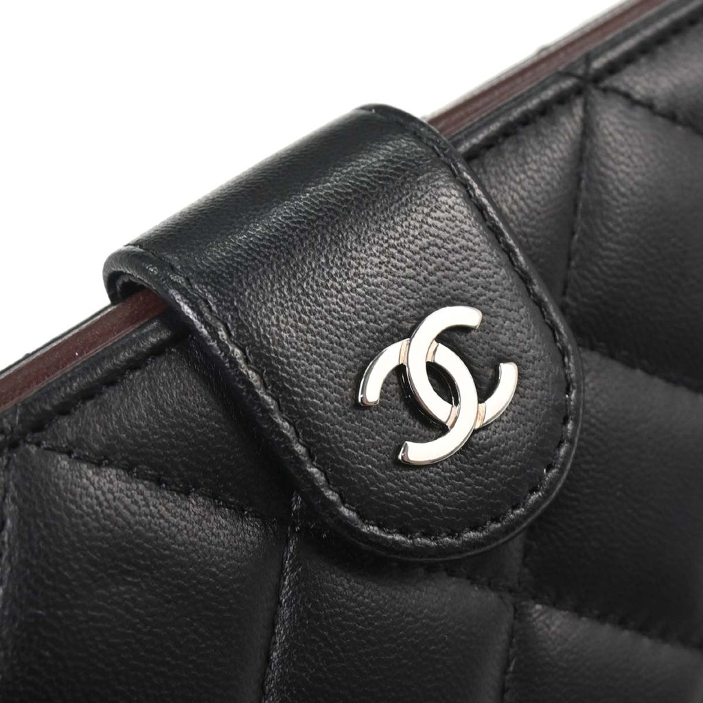 Chanel Black Lambskin Tablet Case Shoulder Bag