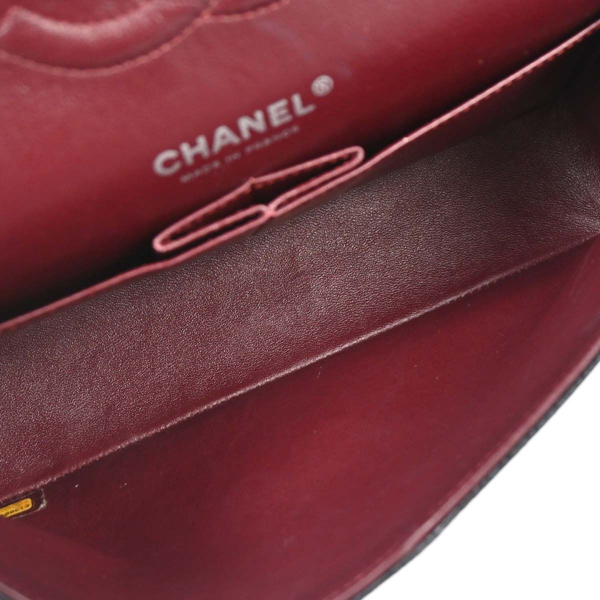Chanel 2014 Black Caviar Skin Medium Classic Double Flap Shoulder Bag
