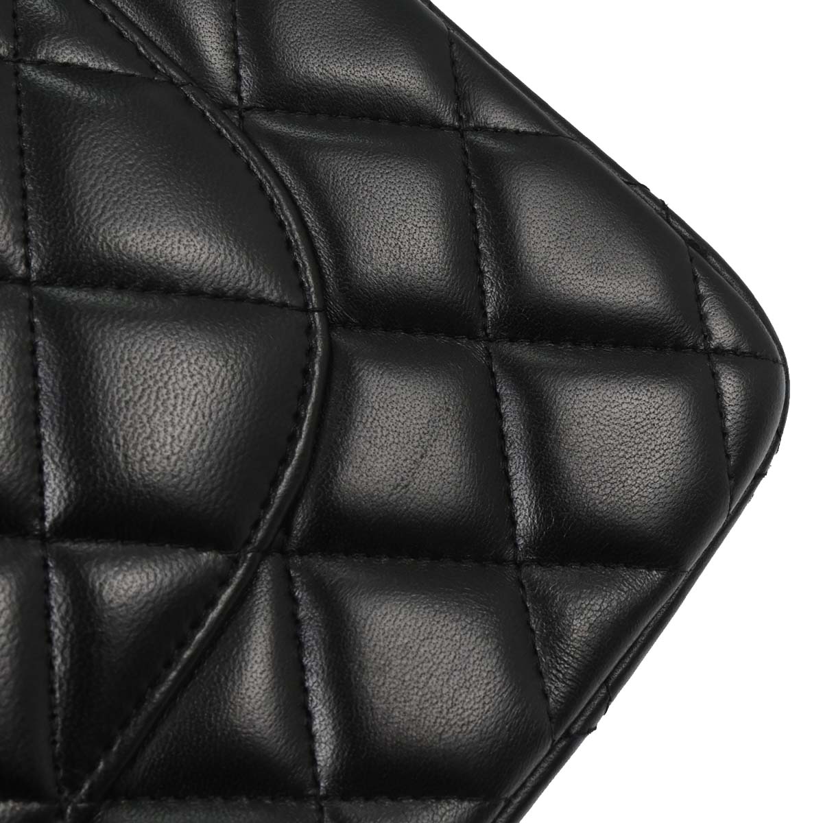 Chanel 2012-2013 Black Lambskin Jumbo Classic Double Flap Shoulder Bag