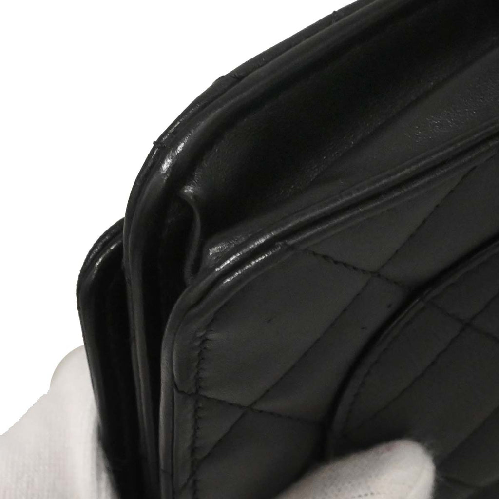Chanel Black Lambskin Classic WOC Wallet on Chain Bag