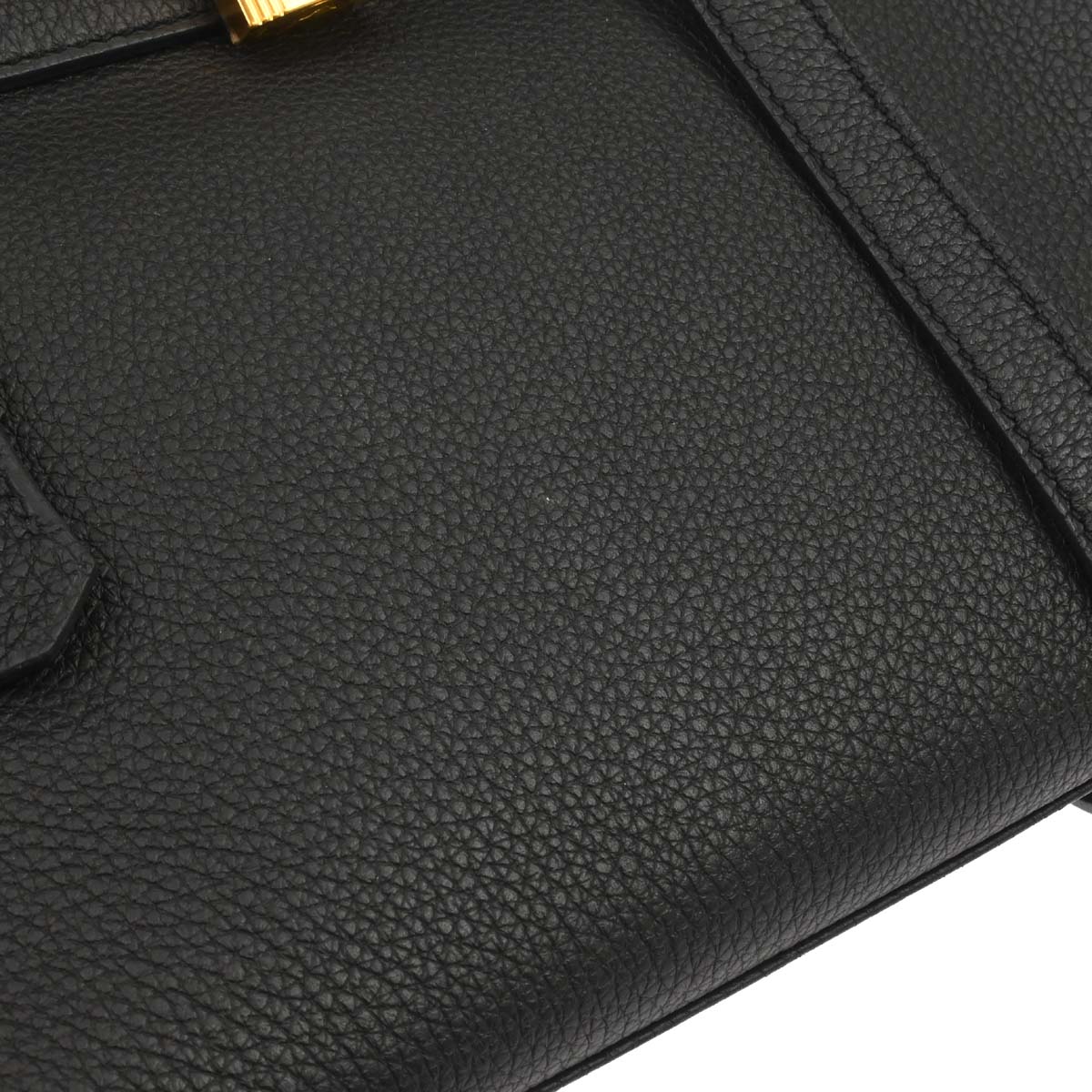 Hermes Black Togo Kelly 28 Retourne 2way Shoulder Handbag