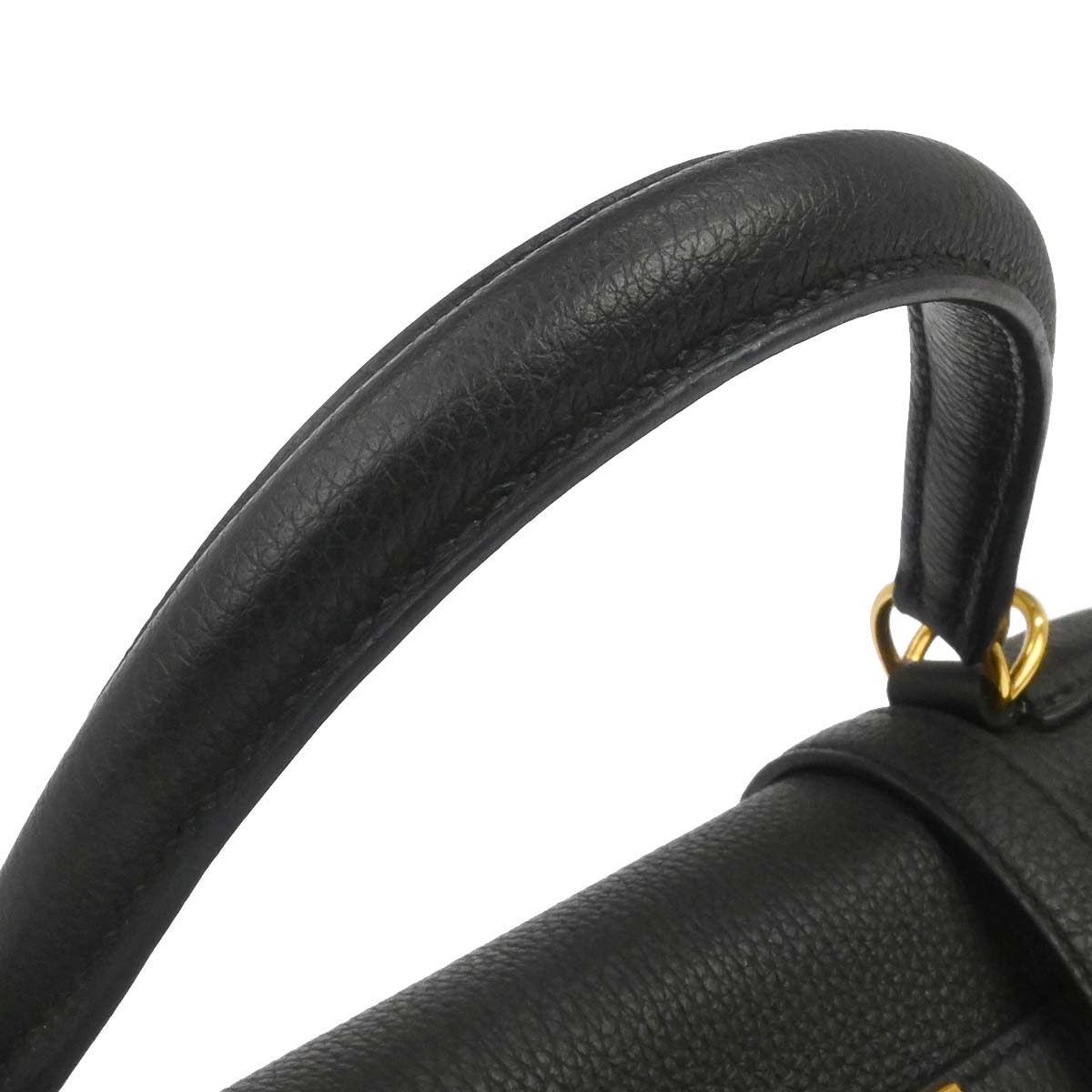 Hermes Black Togo Kelly 28 Retourne 2way Shoulder Handbag