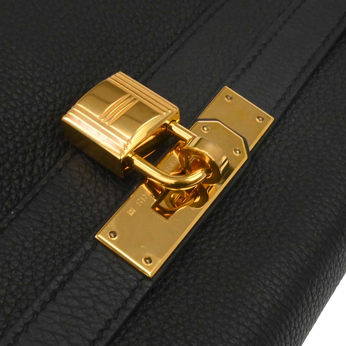 Hermes Black Togo Kelly 28 Retourne 2way Shoulder Handbag