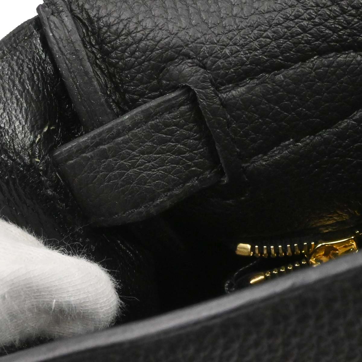 Hermes Black Togo Kelly 28 Retourne 2way Shoulder Handbag
