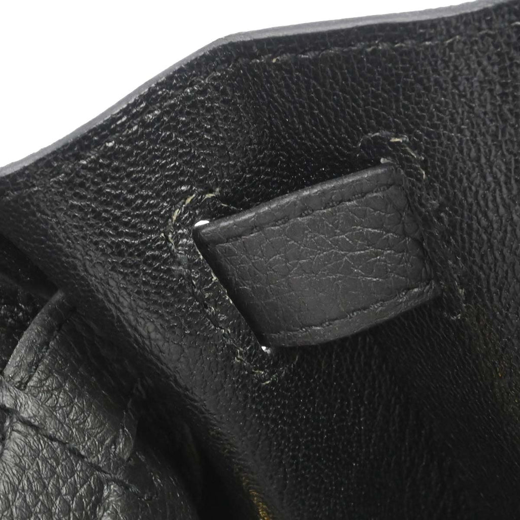 Hermes Black Togo Kelly 28 Retourne 2way Shoulder Handbag