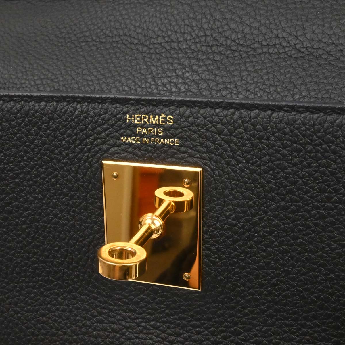 Hermes Black Togo Kelly 28 Retourne 2way Shoulder Handbag