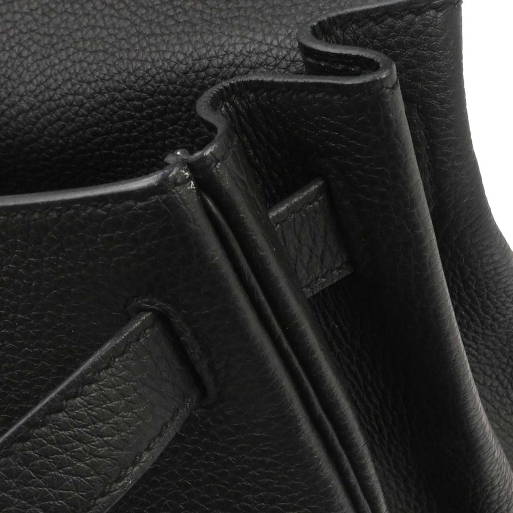 Hermes Black Togo Kelly 28 Retourne 2way Shoulder Handbag