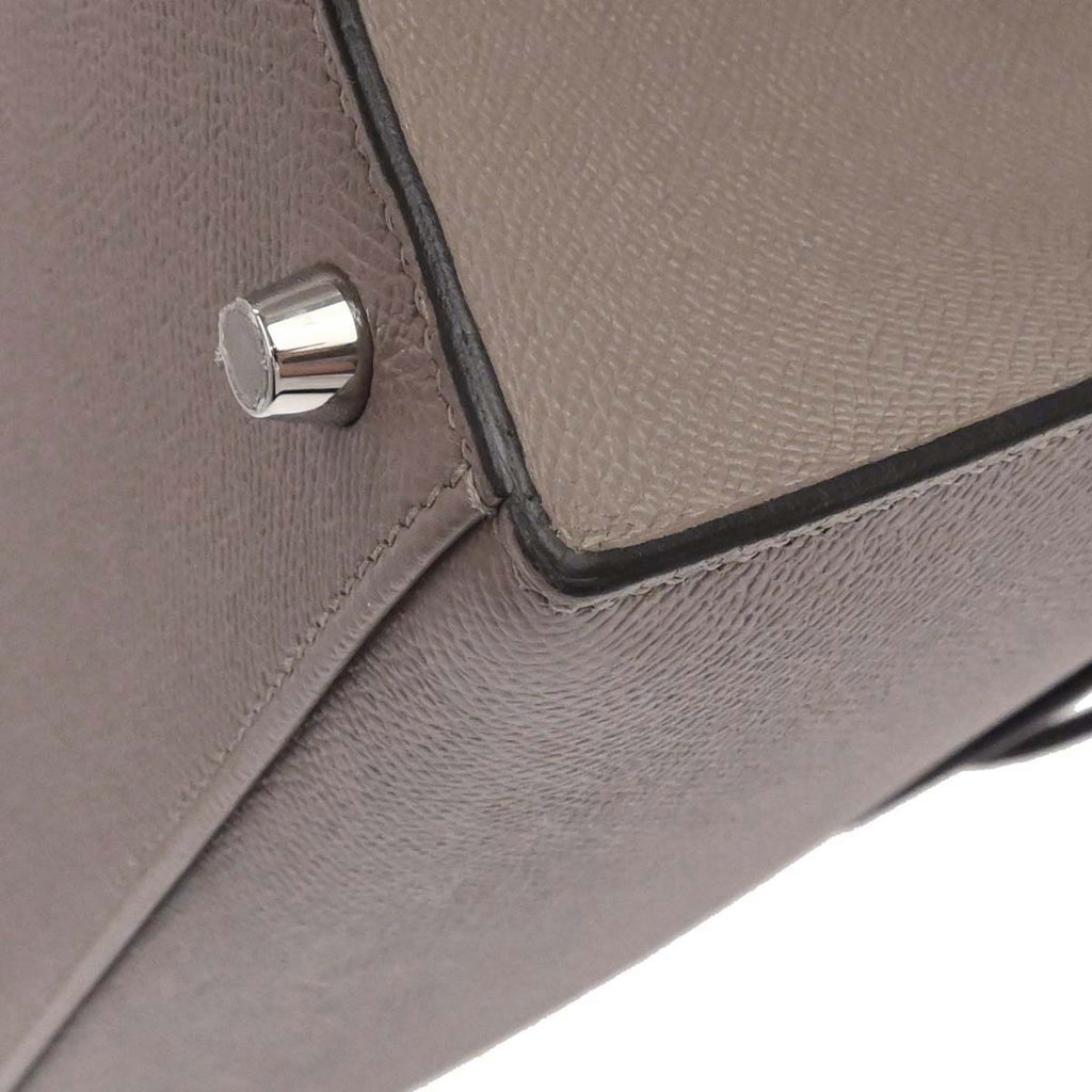 Hermes Gris Asphalt Epsom Kelly 28 Sellier 2way Shoulder Handbag