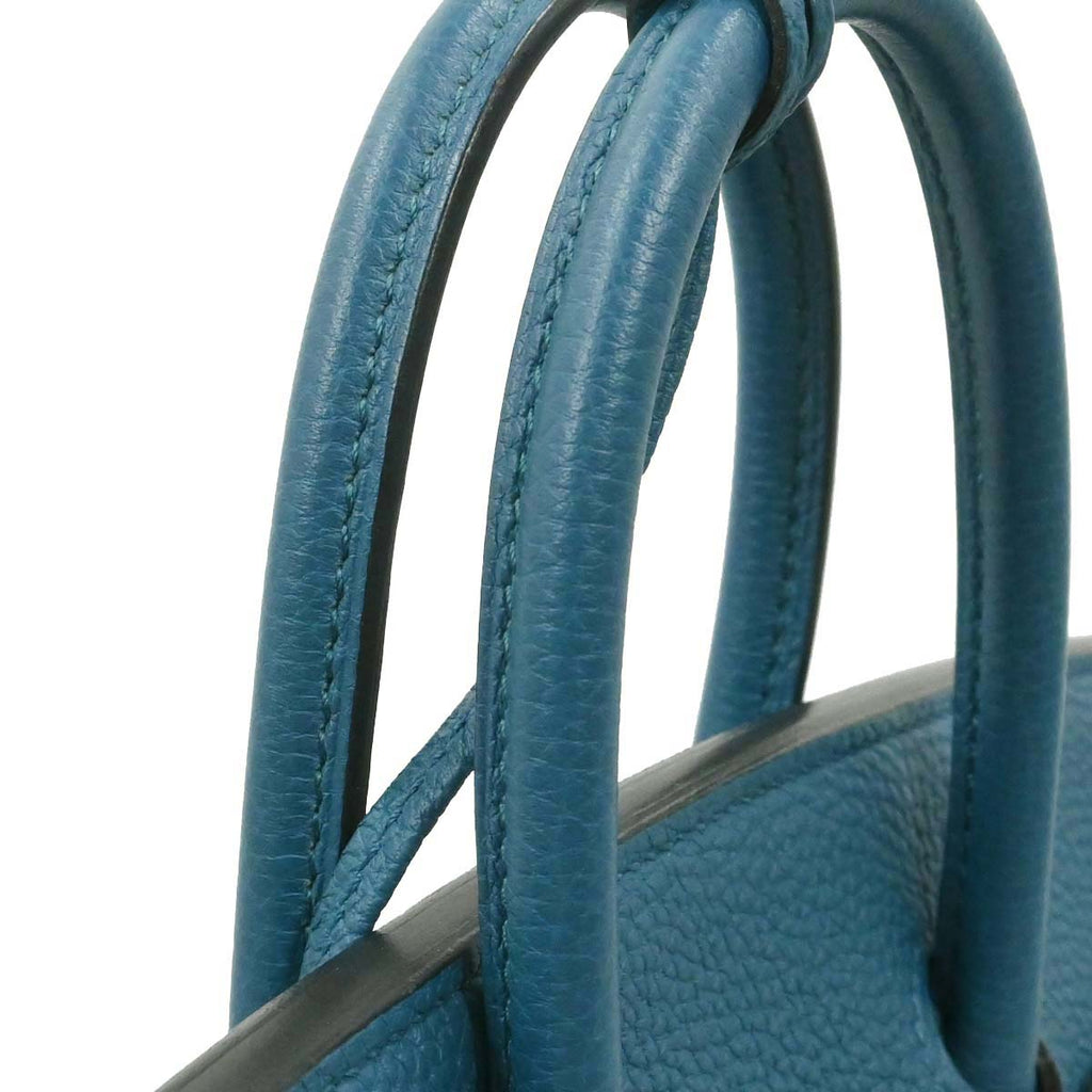 Hermes Cobalt Togo Birkin 25 Handbag