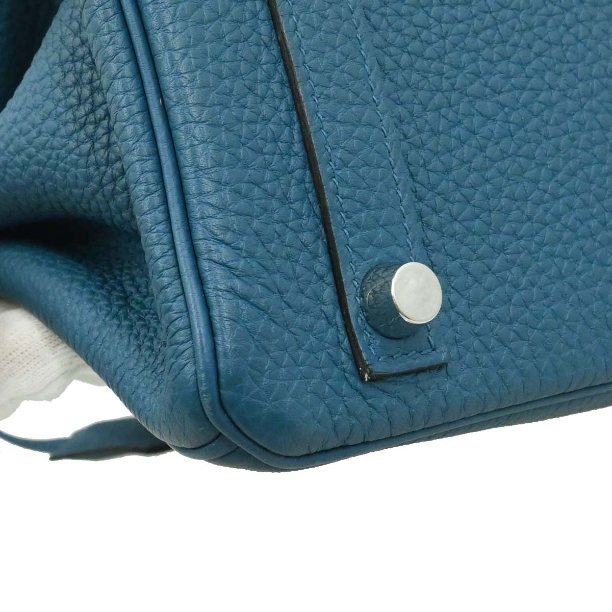 Hermes Cobalt Togo Birkin 25 Handbag
