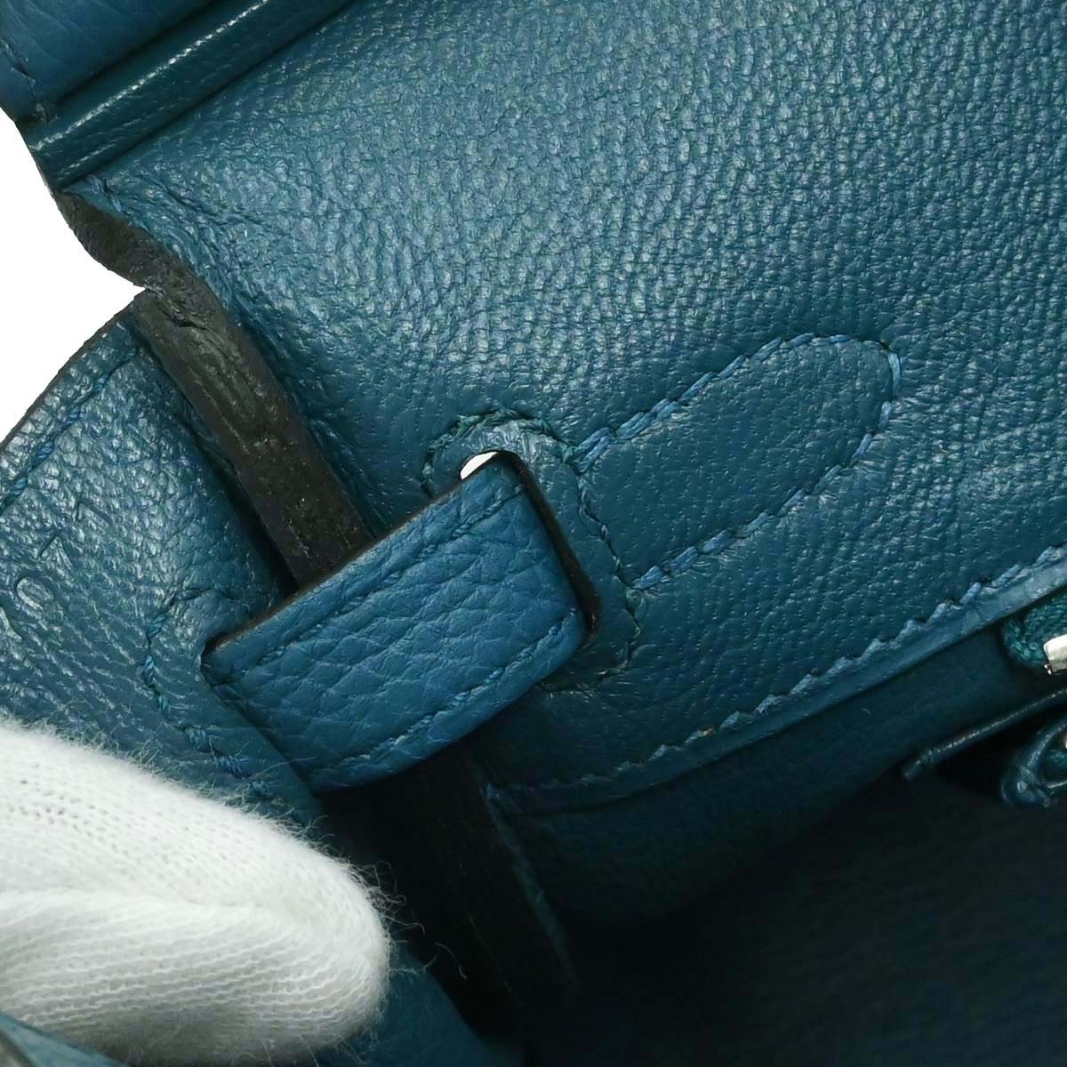 Hermes Cobalt Togo Birkin 25 Handbag