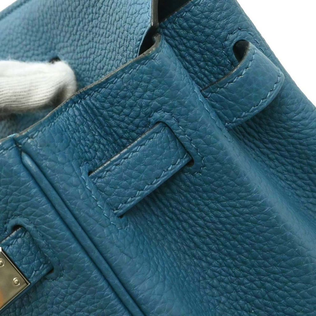 Hermes Cobalt Togo Birkin 25 Handbag