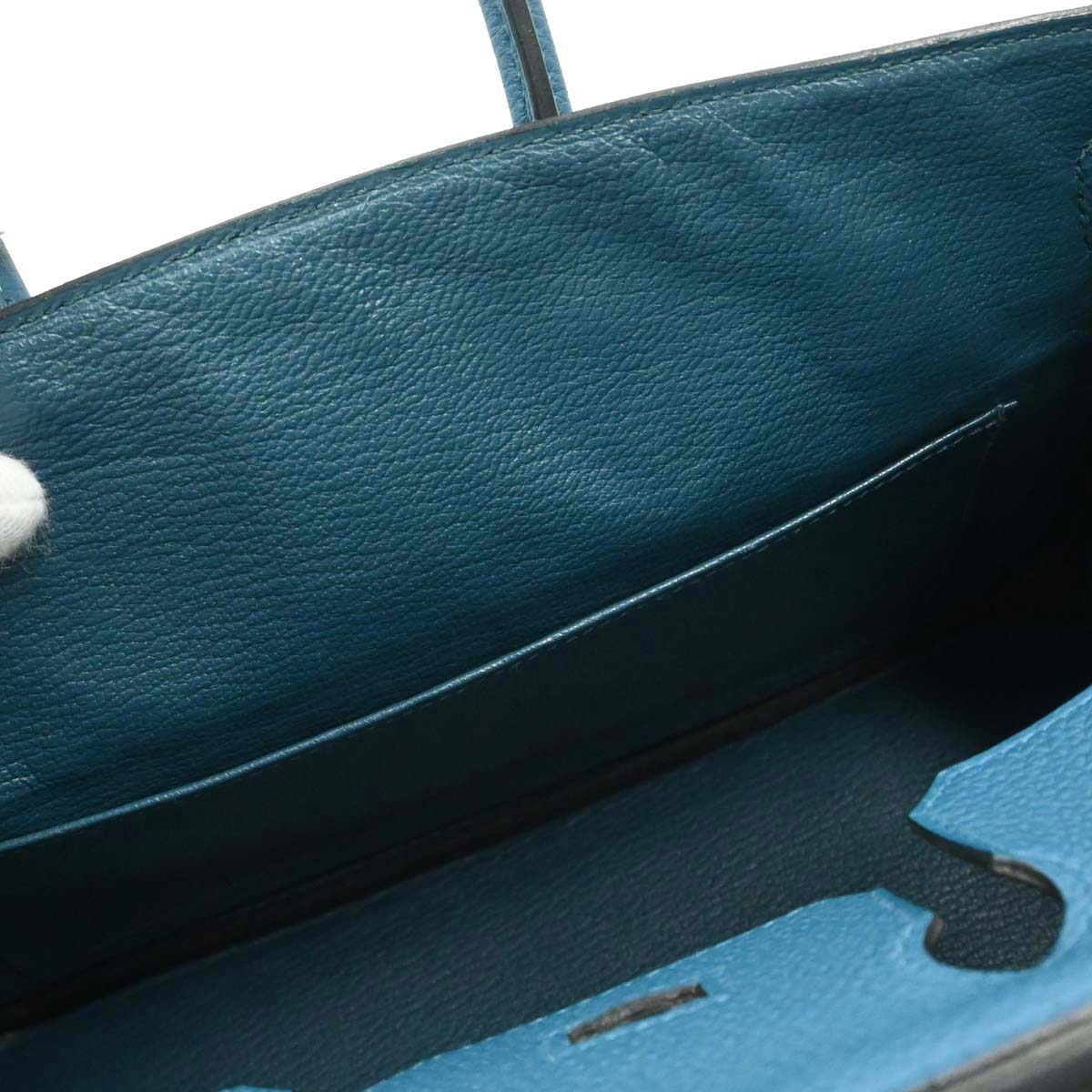 Hermes Cobalt Togo Birkin 25 Handbag