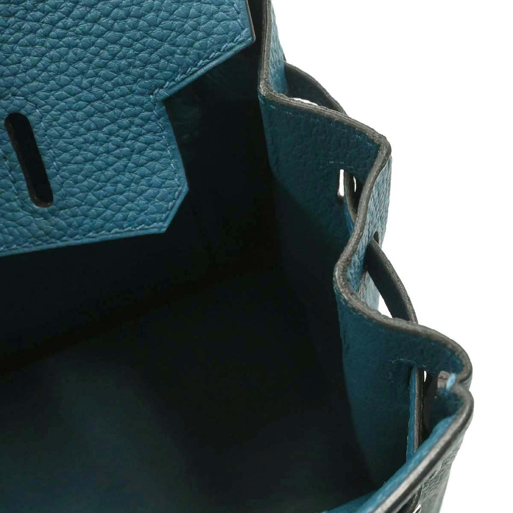 Hermes Cobalt Togo Birkin 25 Handbag