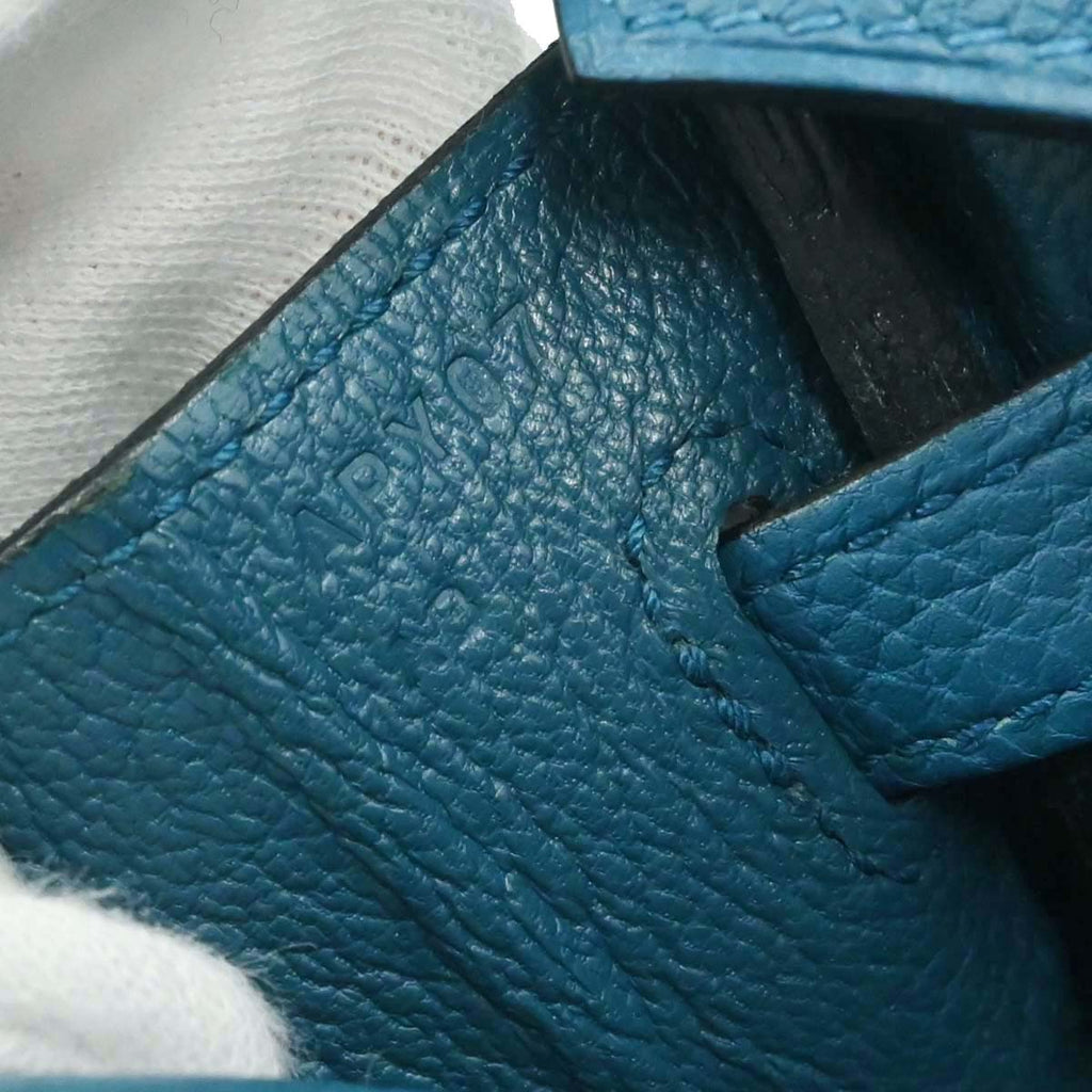 Hermes Cobalt Togo Birkin 25 Handbag