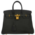Hermes Black Togo Birkin 25 Handbag