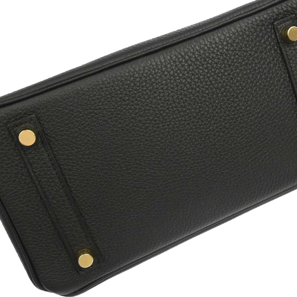 Hermes Black Togo Birkin 25 Handbag