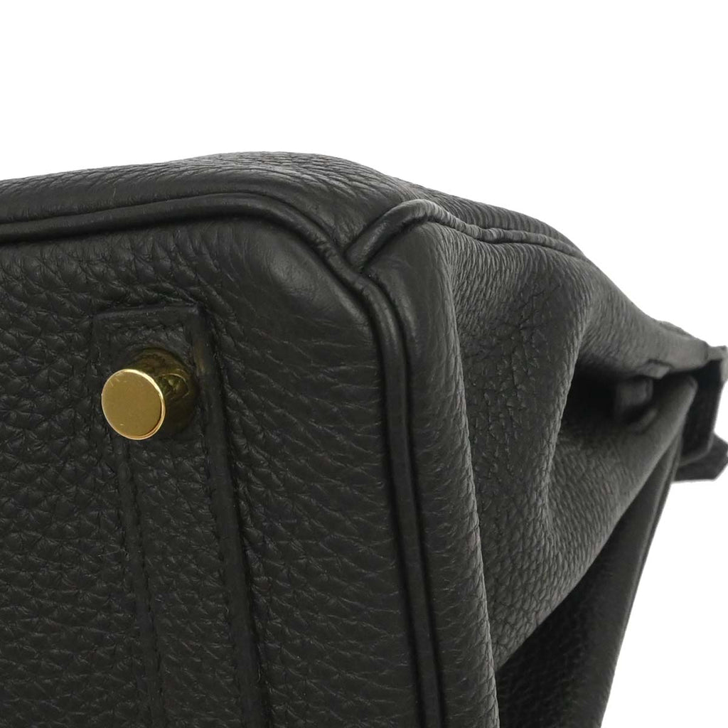 Hermes Black Togo Birkin 25 Handbag
