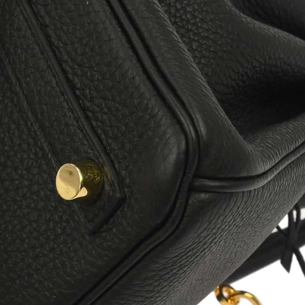 Hermes Black Togo Birkin 25 Handbag