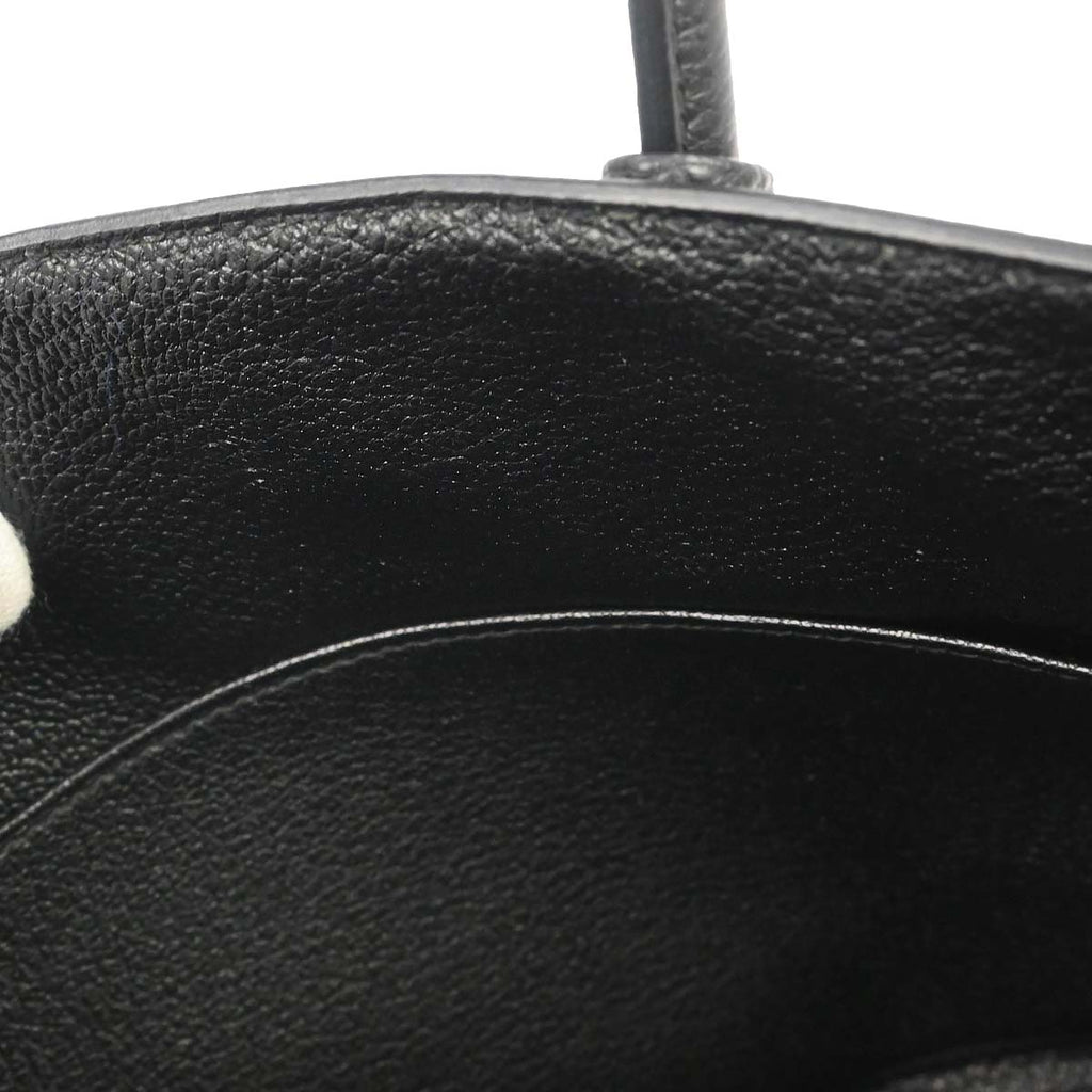 Hermes Black Togo Birkin 25 Handbag