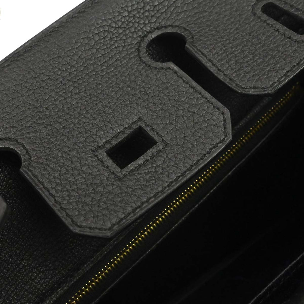 Hermes Black Togo Birkin 25 Handbag