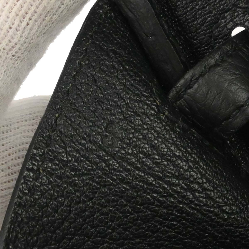 Hermes Black Togo Birkin 25 Handbag