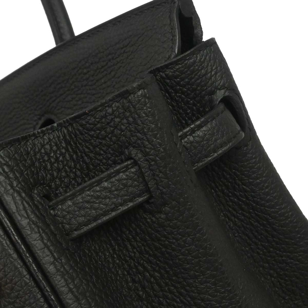 Hermes Black Togo Birkin 25 Handbag