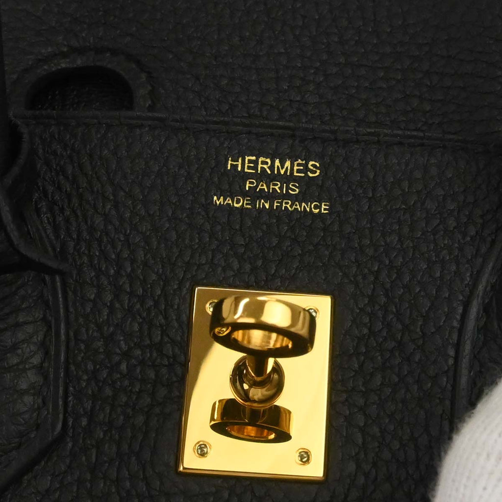 Hermes Black Togo Birkin 25 Handbag