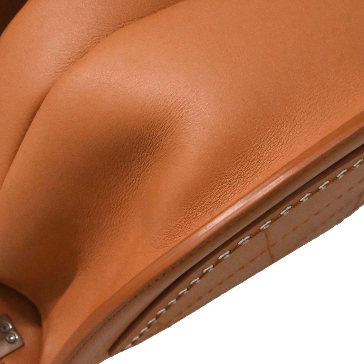 Chanel 2018 Brown Calfskin Coco Eyelets Round Flap Shoulder Bag