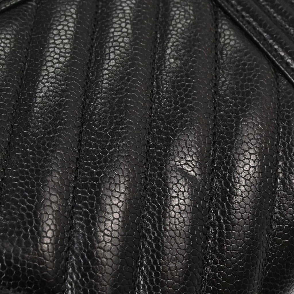 Boy Chanel Black Caviar Chevron Medium Shoulder Bag